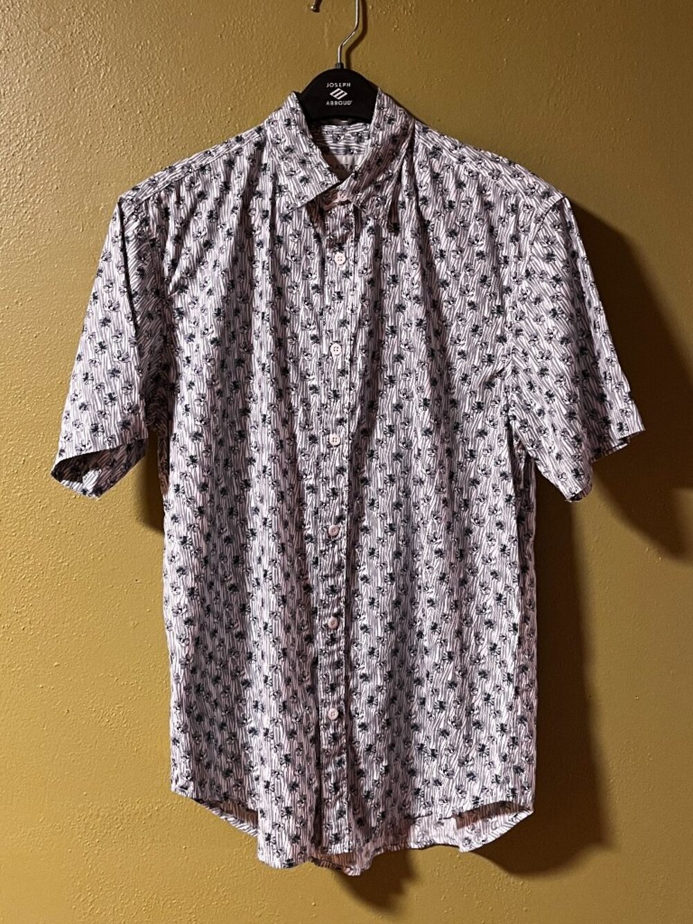 Coastaoro Men's 100% Cotton Floral Button Up Shirt Size M